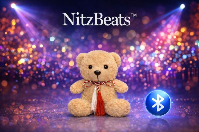 Jucarie cu boxa bluetooth ursulet maro