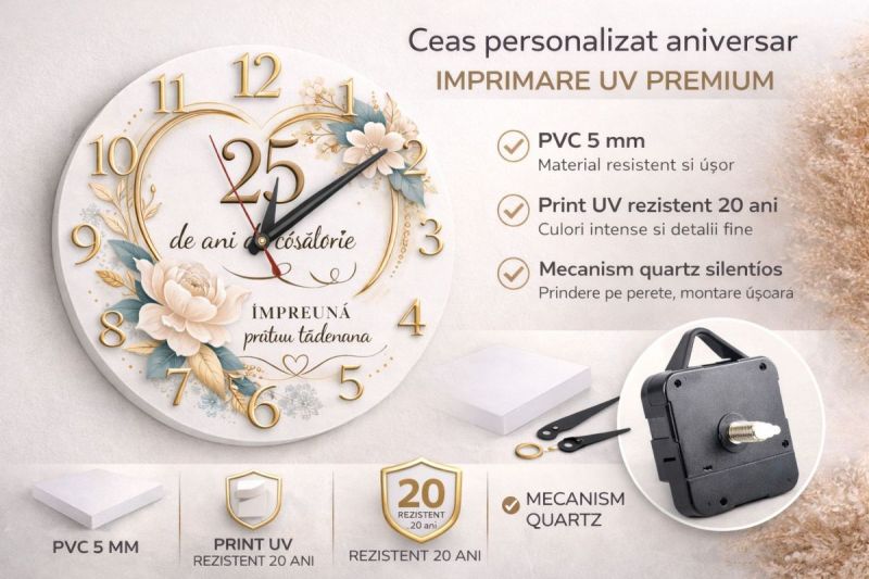ceas imprimat uv