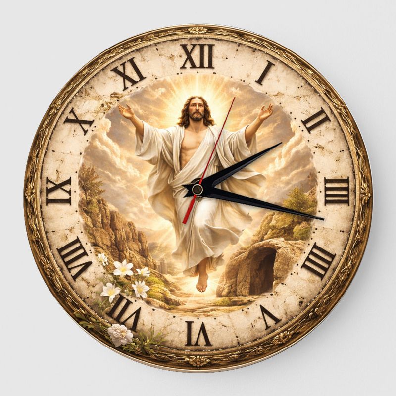 Ceas de Perete Cadou Creștin – Învierea Domnului Ceas de Perete Cadou Creștin – Învierea Domnului