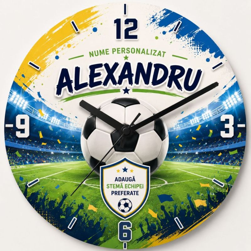 Ceas Cadou Echipa Fotbal Preferata personalizat Ceas Cadou Echipa Fotbal Preferata