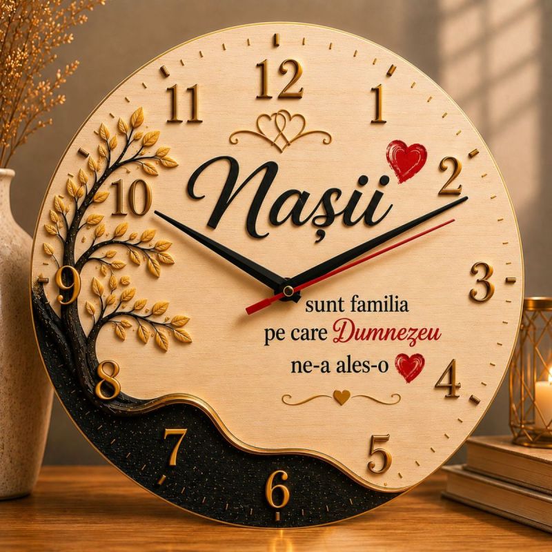 Ceas Cadou Nasi Premium - Familia pe care a ales-o Dumnezeu