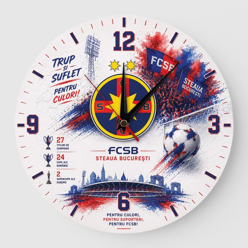 Ceas FCSB Trup si Suflet pentru Culori Ceas FCSB Trup si Suflet pentru Culori