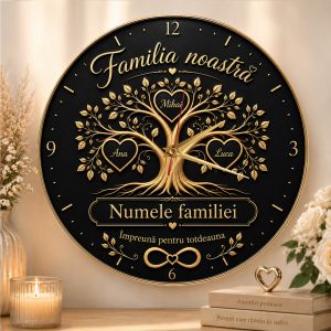 Ceas copacul vietii Familia noastra