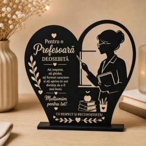 Trofeu Personalizat Cadou gravat pentru profesoara