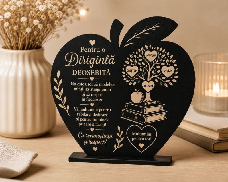 Trofeu Personalizat Cadou pentru diriginta forma de mar