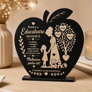 Trofeu Personalizat Cadou pentru educatoare forma de mar