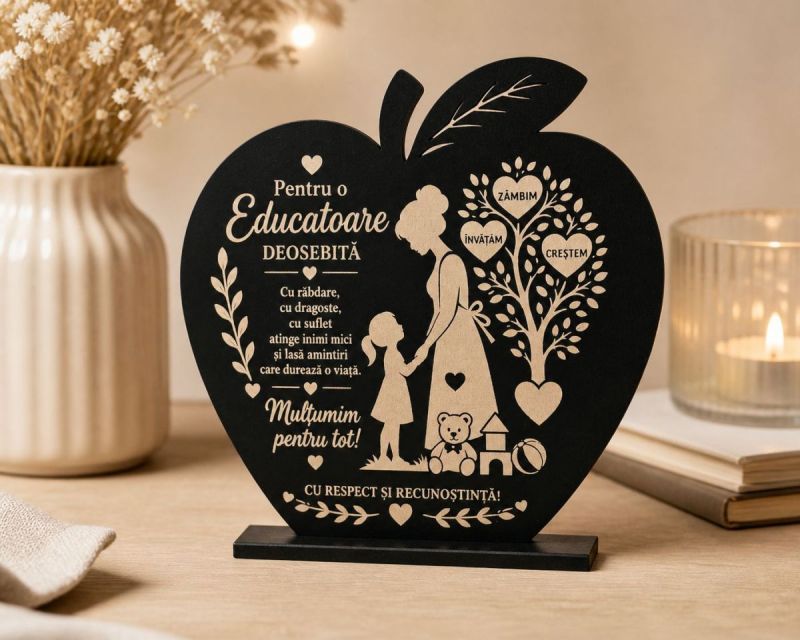 Trofeu Personalizat Cadou pentru educatoare forma de mar