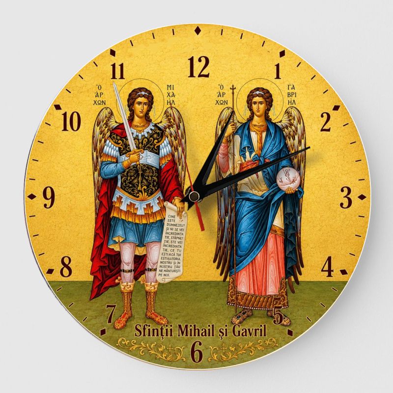Ceas Cadou Crestin Icoana Sfintii Mihail si Gavril