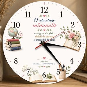 Ceas Personalizat pentru Educatoare de Neuitat