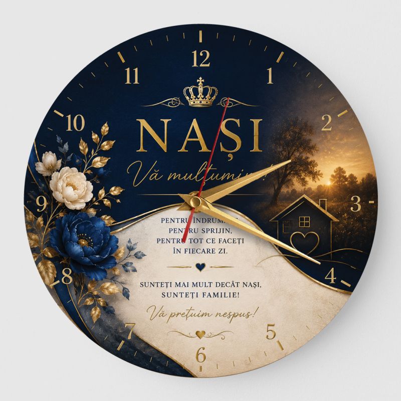 Ceas cadou pentru nasi crown and house