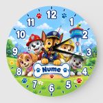 Ceas personalizat cu nume Patrula Veselă Paw Patrol