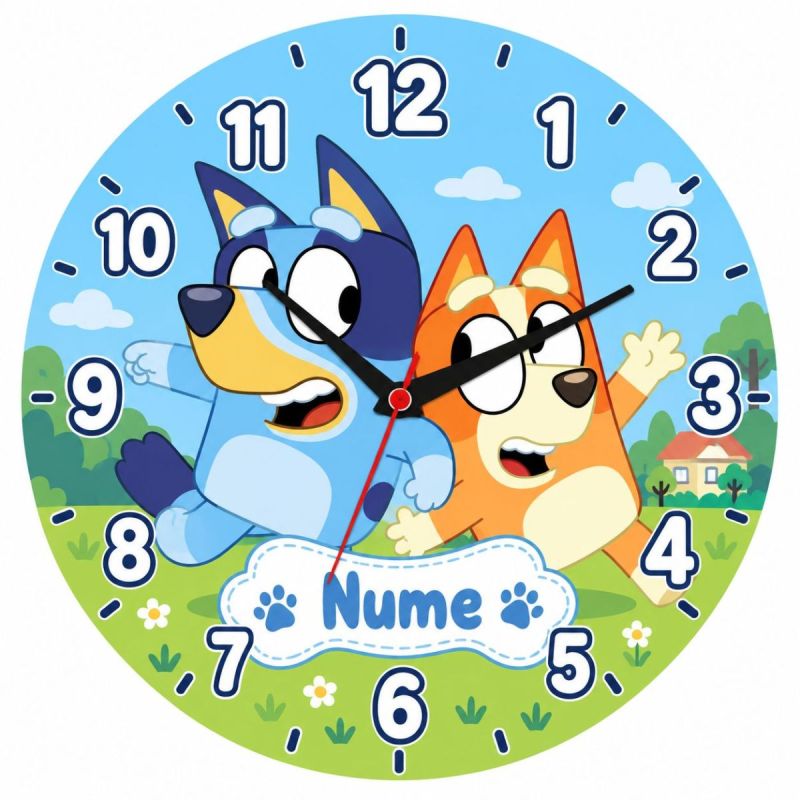 ceas personalizat bluey cadou cu nume