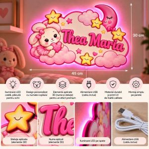 Lampă de Veghe LED Personalizată