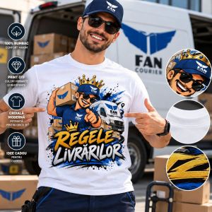 Tricou Curier FAN Courier – Regele Livrărilor – Model 02
