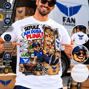 Tricou Curier FAN Courier – Șefule, Am Duba Plină! – Model 5